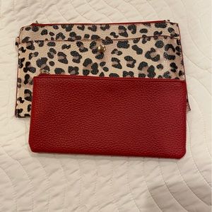 Leopard 🐆 clutch and separate pouch 👝